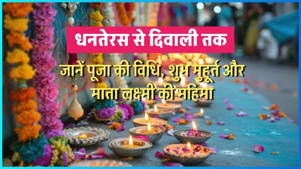 धनतेरस से दिवाली तक: जानें पूजा की विधि, शुभ मुहूर्त और माता लक्ष्मी की महिमा