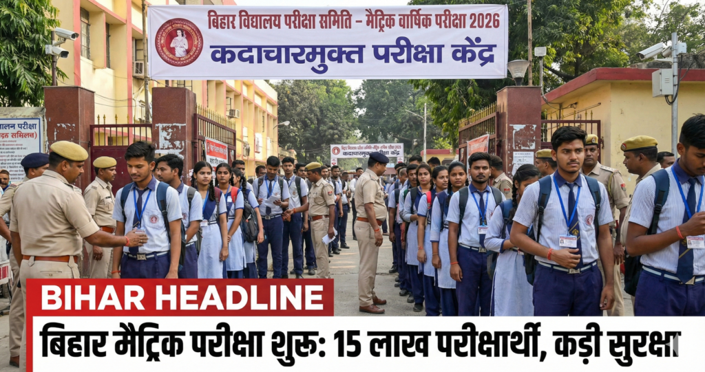 BSEB Matric Exam 2026: बिहार में मैट्रिक की महापरीक्षा आज से शुरू, 15 लाख से अधिक परीक्षार्थी लिख रहे अपना भविष्य